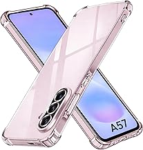 AMPLE Galaxy A57 Case, Slim Thin Shockproof Flexible TPU Gel Rubber Soft Skin Silicone Protective Case Cover For Samsung Galaxy A57 5G (Clear)
