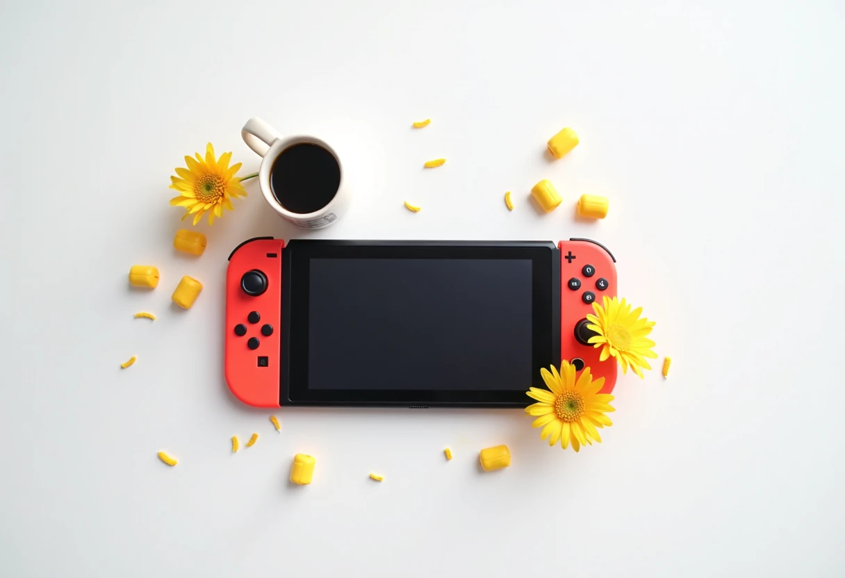 Handheld game in red color variant
